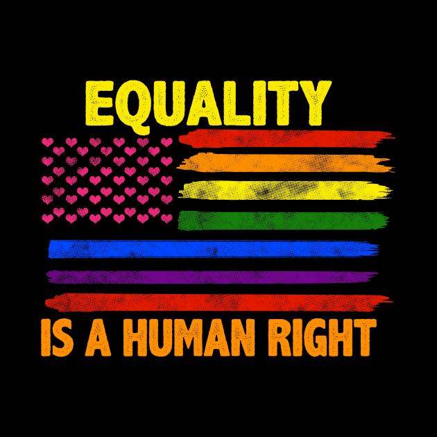 Equality Is A Human Right LGBT Rainbow Flag by Jonny1223
