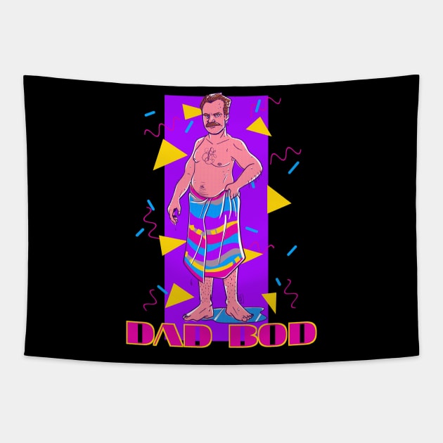 Dad Bod Tapestry by PinkInDetroit