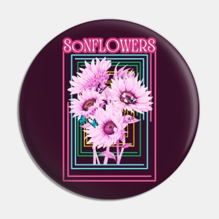 Pink Sonflowers Pin