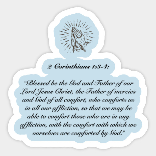 2 Corinthians 1 3 4 Bible Verses Sticker Teepublic