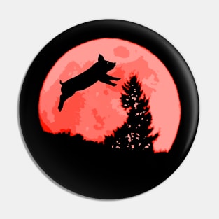 Pig in The Moon Pin