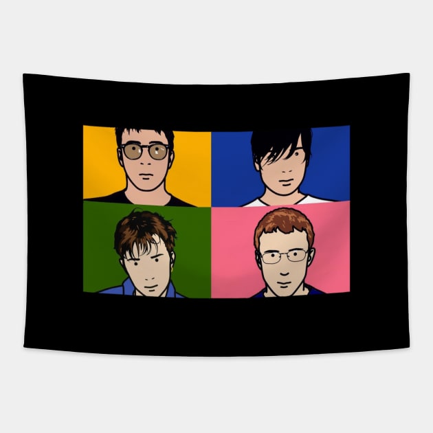 cartoon for cool t'shirt Tapestry by joyboy ink