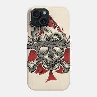 Burning Ace Pirate Skull Phone Case