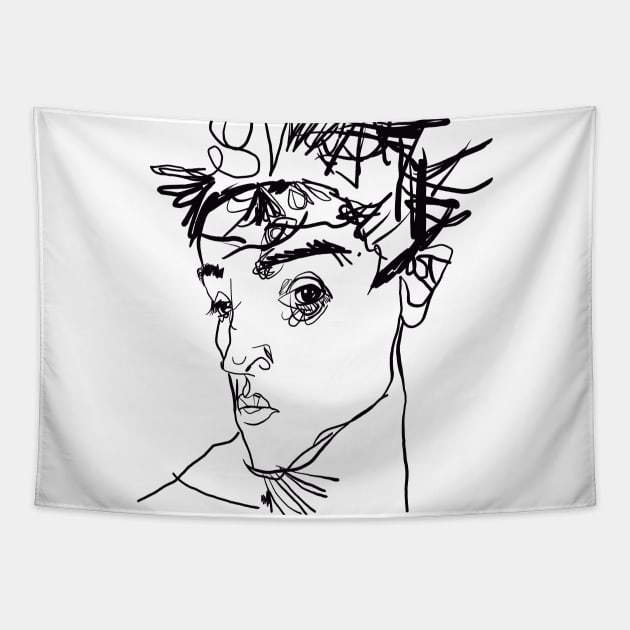 Egon Schiele Tapestry by Antho