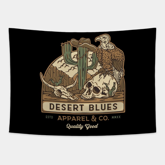 Desert Blues Tapestry by TerpeneTom