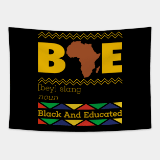 Black And Educated Shirt| Black Pride Tshirt| Black Girl Power Shirt Tapestry