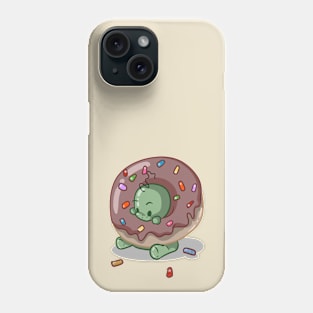 Donut Eating Dinosaur Phone Case