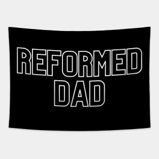 Reformed Dad Simple Outline design Tapestry