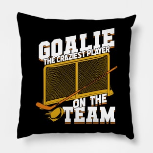 Ice Hockey Goalie Netminder Goaltender Gift Pillow