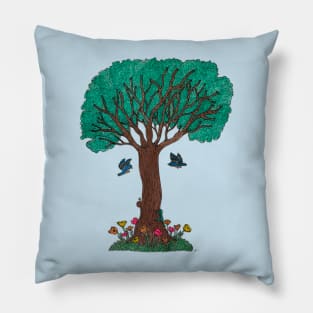 Tree With Critters Pillow