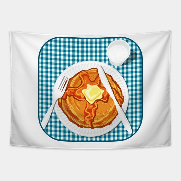 Pancake Breakfast Table Tapestry by SWON Design