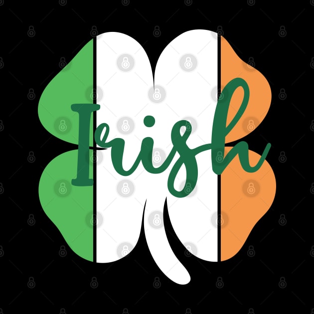 Shamrock with Irish Flag Colors Design for Men, Women, Kids by HopeandHobby