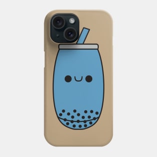Cute Kawaii Blueberry Bubble Tea Phone Case