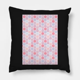 Hexagon Pastel Pattern Pillow