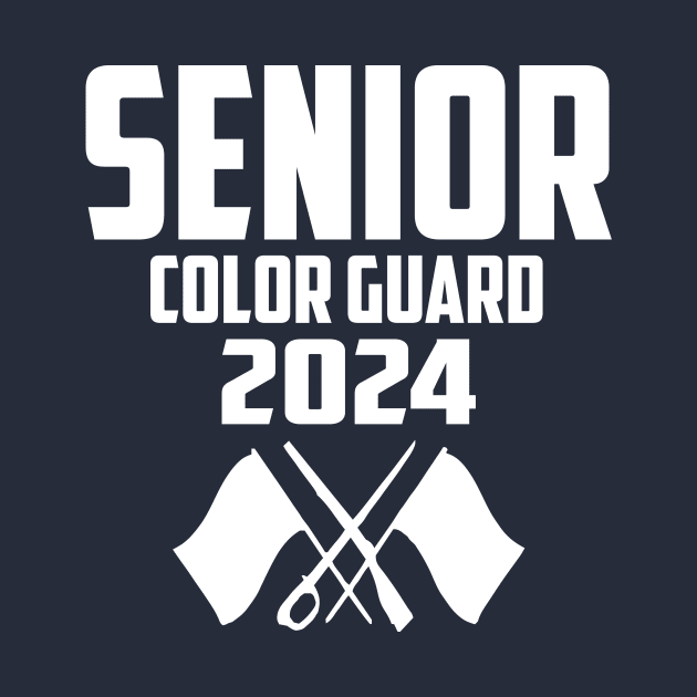 2024 Senior Color Guard Class of 2024 Marching Band Flag by Giftyshoop