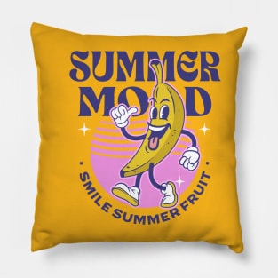 Banana summer mood illustration Pillow