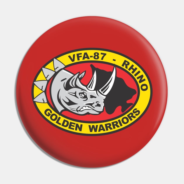 VFA-87 Golden Warriors - Rhino Pin by MBK