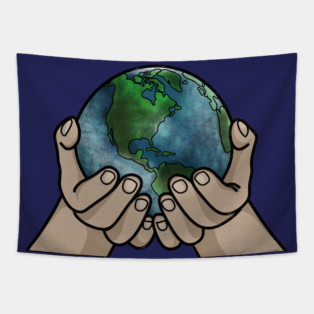 Handle with Care: Earth Day Tapestry by rmcbuckeye