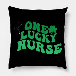 one lucky nurse st patrick's day Pillow