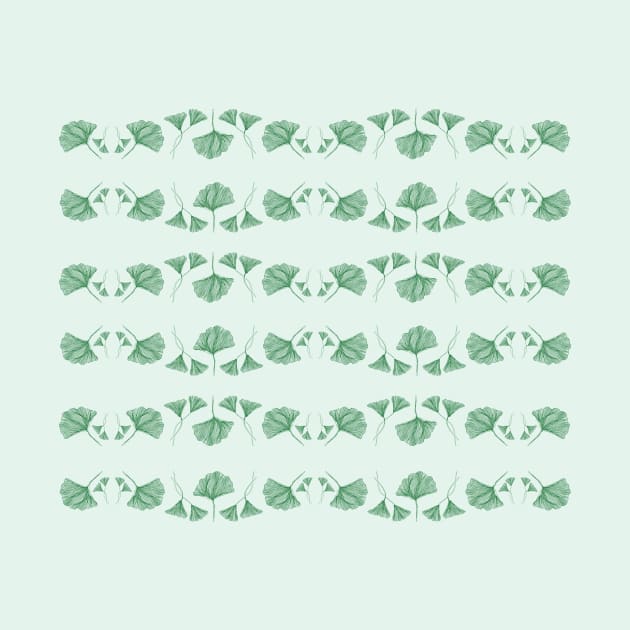 gingko leaves (pattern) by gabrielladuffy