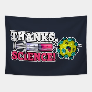 Thanks Science Covid Vaccine Syringe Tapestry