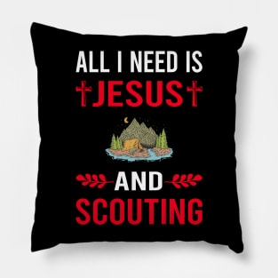 I Need Jesus And Scouting Scout Scouts Pillow