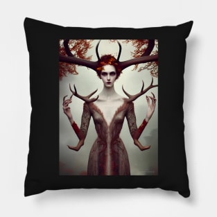 The Goddess of the Cervidae Pillow