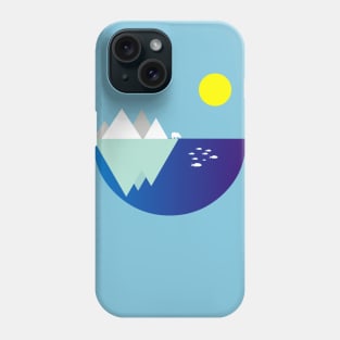 Iceberg, minimalist nature Phone Case