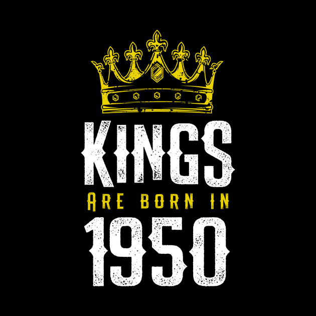 kings are born 1950  birthday quote crown king birthday party gift by thepersianshop