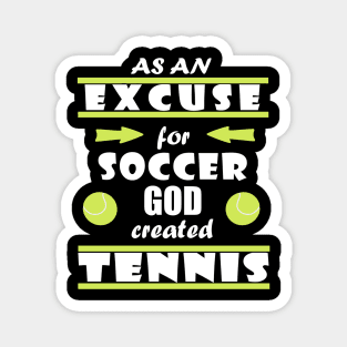 tennis federball doppel sport Geschenk Spruch Magnet