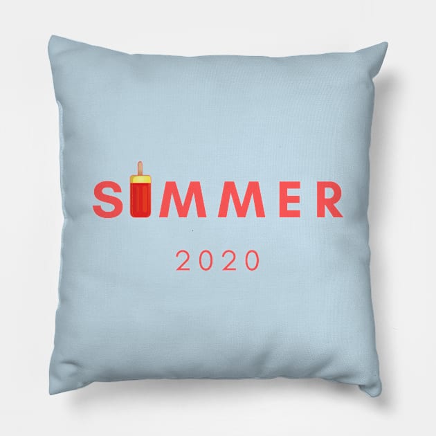 Summer 2020 Red Ice Cream Pillow by ibarna