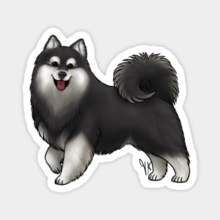 Dog - Finnish Lapphund - Domino Magnet