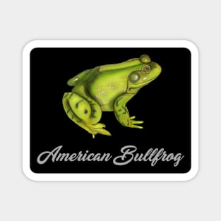 American Bullfrog Labeled Magnet