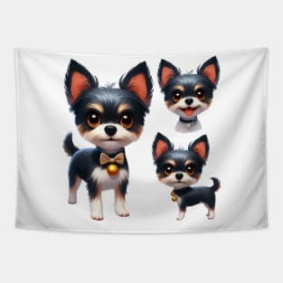 Cute Toy Terrier Tapestry