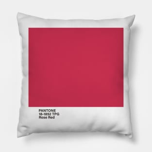 pantone 18-1852 TPG Rose Red Pillow