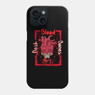 Flesh-Blood-And Bones Heart-Skull Design Phone Case