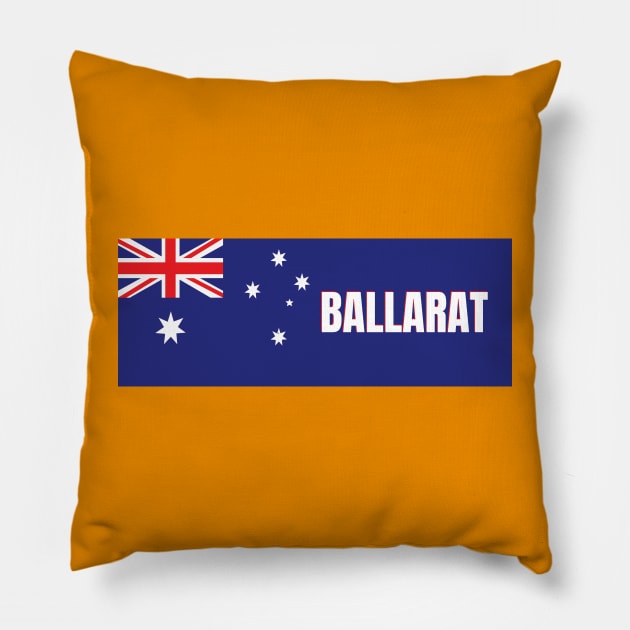 Ballarat City in Australian Flag Pillow by aybe7elf