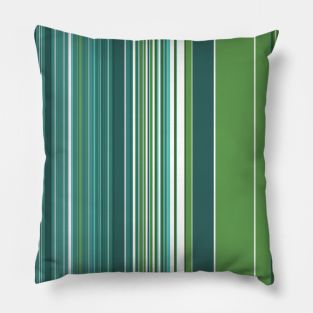 Blue Green Stripes Pillow