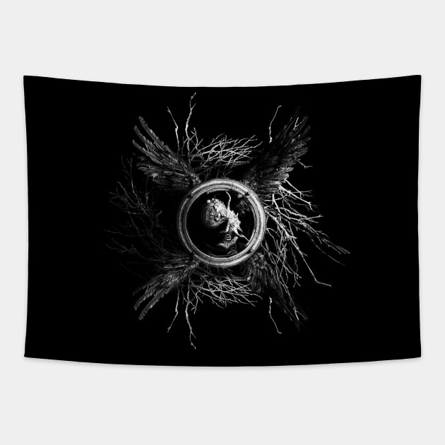 RE8 Village wings Tapestry by trino21