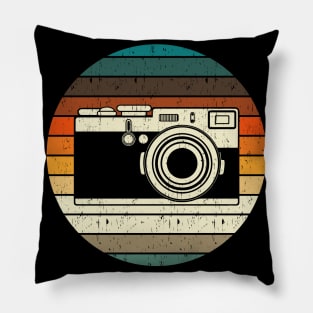 Vintage Retro Camera Photographer Gift Pillow