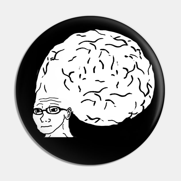 Big Brain Meme Pin by artsylab