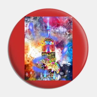 Empire State Building Painted Pin