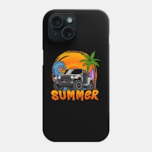 Jeep Wrangler Summer Holiday - White Phone Case