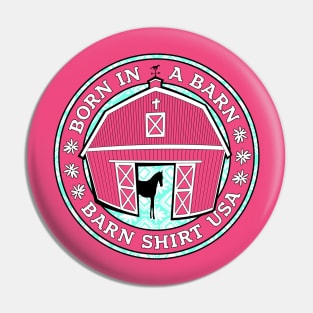 Born in a Barn - Barn Shirt USA Pin