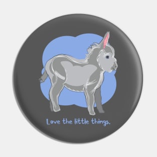 Love the Little Things Baby Donkey Pin