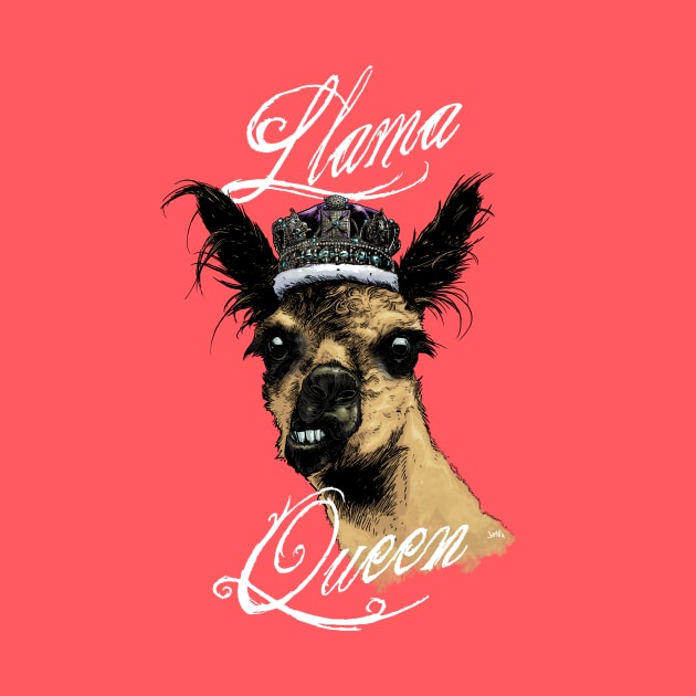 Llama Queen (Full Color) by jomiha