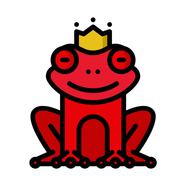 Frog Toad King Crown Red by BradleyHeal