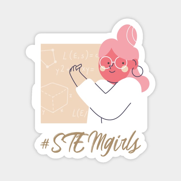 #STEMgirls Magnet by studioshrug