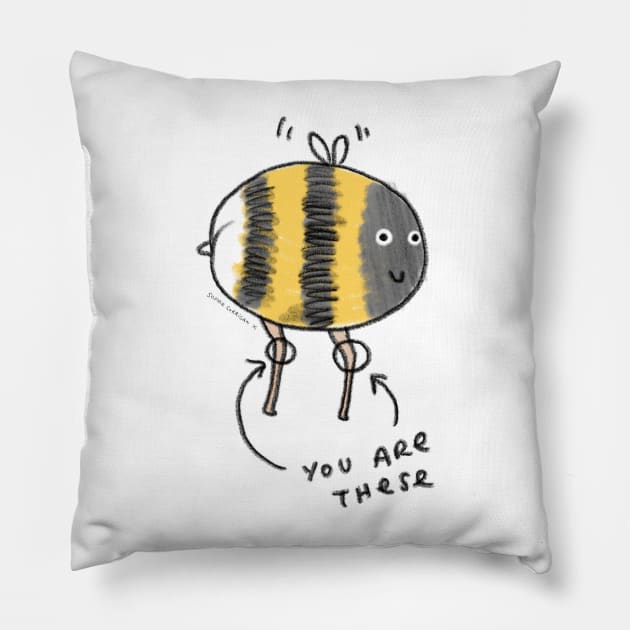 Bee's Knees Pillow by Sophie Corrigan