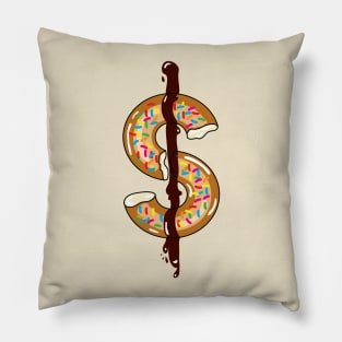 Dollar Donuts Pillow